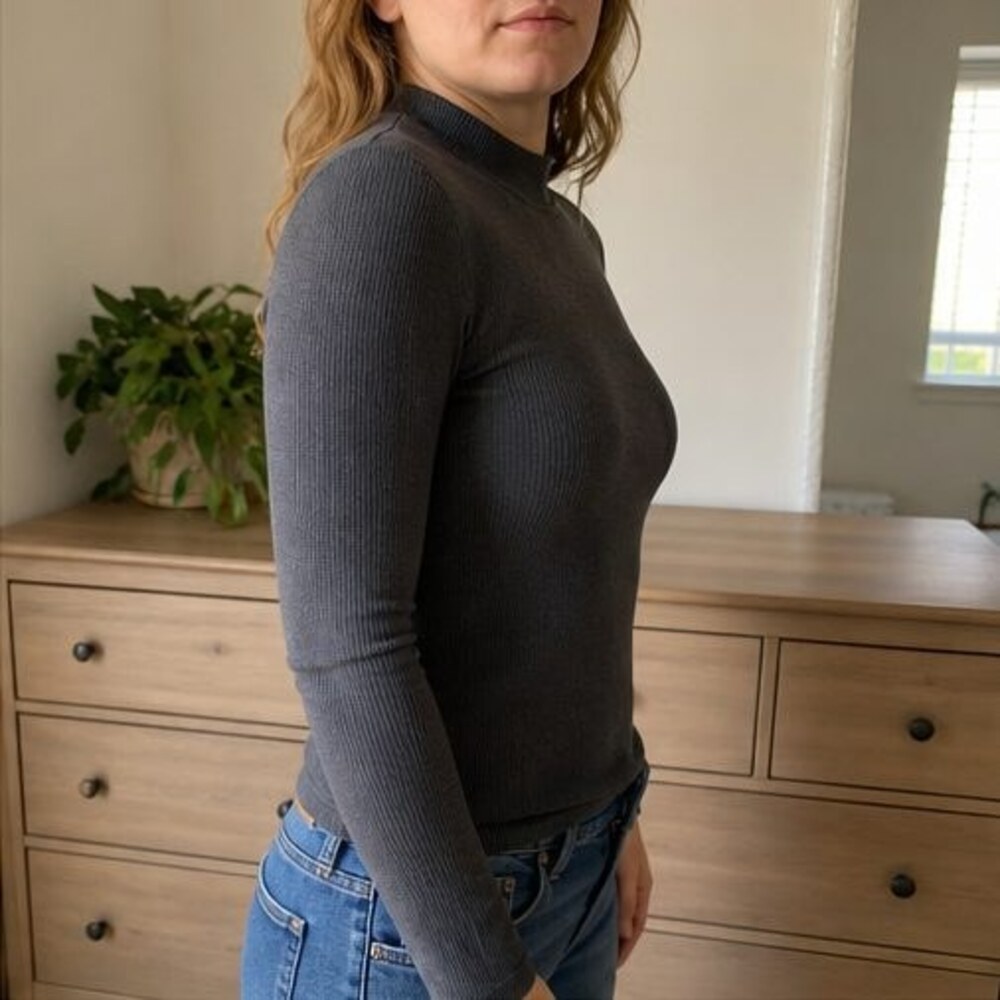 Blue Smocked Top - Picture 3 of 6